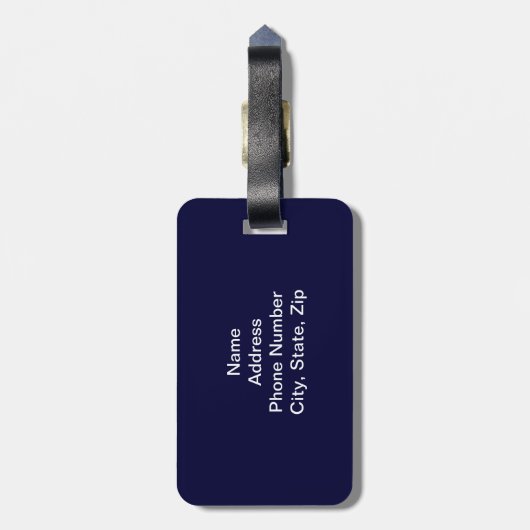 カスタムアメリカン・イーグル・ラゲージタグ ラゲッジタグ (裏面縦)