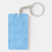 カスタムアメリカ国旗の地図パトリオティック引用文ブルーシー キーホルダー (裏面)