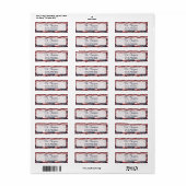 カスタムアメリカ国旗の赤白青スタストライプーズ ラベル (フルシート)