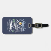 カスタムアラスカクルーズファミリーフレンズグループマッチング ラゲッジタグ (正面横)