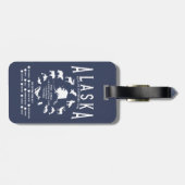 カスタムアラスカファミリークルーズワイルドライフスポッティング ラゲッジタグ (裏面横)