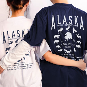 カスタムアラスカファミリークルーズワイルドライフスポッティングT-Sh Tシャツ