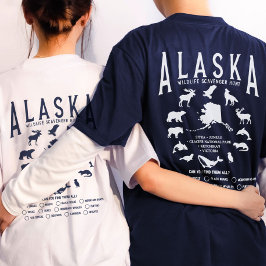 カスタムアラスカ家族クルーズ野生生物観察 Tシャツ