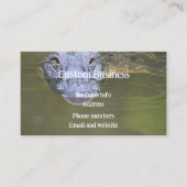 カスタムアリゲータースワンプアニマルワイルドライフ自然 名刺 (正面)