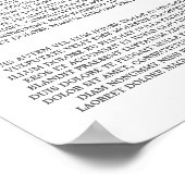 カスタムアルコール一覧 – アルコールのメニューのポスター ポスター (角)