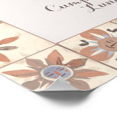 カスタムアルチフォトメキシカンタイルフィエスタニュートラル ポスター (角)