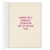 カスタムアンナズハミングバード誕生日カード (内側 (右))