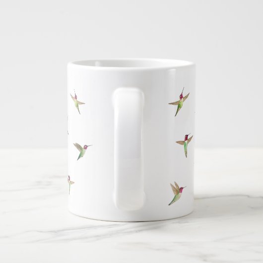 カスタムアンナズハミングバード ジャンボコーヒーマグカップ (裏面)