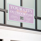 カスタムアーツ&クラフツアウトドアフェア | 夏のイベント 横断幕 (ビルの外側)