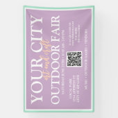 カスタムアーツ&クラフツアウトドアフェア | 夏のイベント 横断幕 (縦)