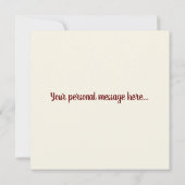 カスタムアーティスト名 – アートクラス先生カード 招待状 (裏面)