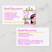 カスタムアーティス絵画トのキャンバス 名刺 (正面/裏面)