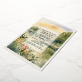 カスタムアートクリヴェデンハウス結婚式招待状 箔招待状 (回転した状態)