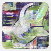 カスタムアートスクエアステッカー スクエアシール (正面)