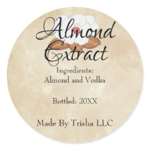 カスタムアーモンドエキス油ラベル