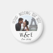 カスタムアールデコ文字冷蔵庫用マグネット結婚式の引き出物 マグネット (正面)