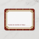 カスタムアールデコ結婚座席表 プレイスカード (裏面)