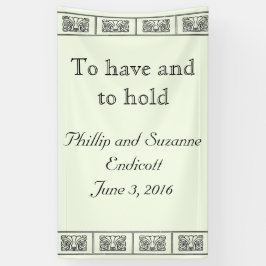 カスタムアールデコ縁ど結婚の 横断幕