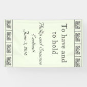 カスタムアールデコ縁ど結婚の 横断幕 (横)