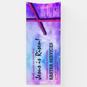 カスタムイエスがイースターの理由 横断幕 (縦)