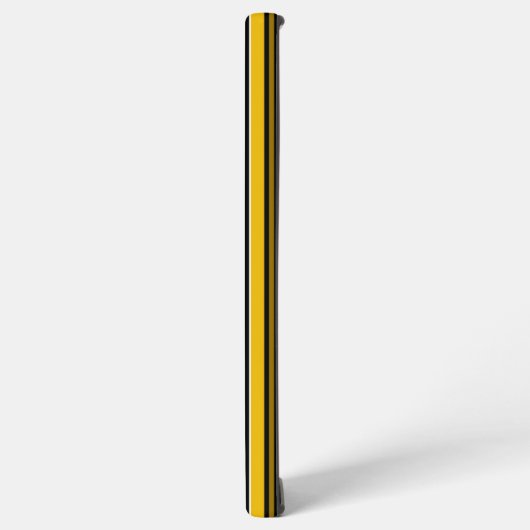 カスタムイエローブラックストライプモノグラム SAMSUNG GALAXYケース (左側面)