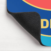 カスタムイエローモノグラムカラフルオン マウスパッド (コーナー)