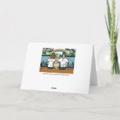 カスタムイエローラブラドール悔やみや弔慰 カード (裏面)