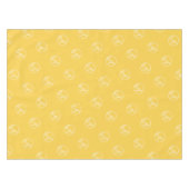 カスタムイエローレストラントレードショーロゴビジネス テーブルクロス (正面(横))