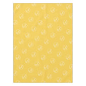 カスタムイエローレストラントレードショーロゴビジネス テーブルクロス (正面)