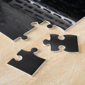 カスタムイギリスのバスにバイク。 ジグソーパズル (側面)