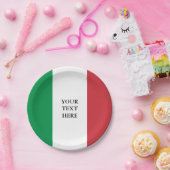 カスタムイタイタリアンリア国旗紙パーティープレート ペーパープレート (パーティー)
