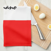 カスタムイタリアンアメリカ国旗のキッチンタオル キッチンタオル (四つ折り)