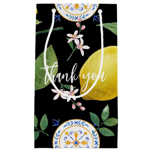 カスタムイタリアンタイル植物小抱き枕 スモールペーパーバッグ (正面)