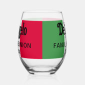 カスタムイタリアン姓フラグの色懇親会 ステムなしワイングラス (右)