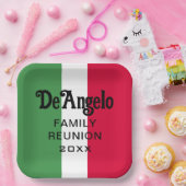 カスタムイタリアン姓懇親会 ペーパープレート (パーティー)