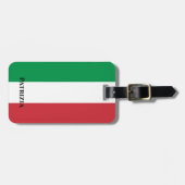 カスタムイタリア国旗イタリアン旅行荷物タグ ラゲッジタグ (正面横)