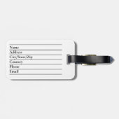 カスタムイタリア国旗イタリアン旅行荷物タグ ラゲッジタグ (裏面横)