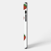 カスタムイチゴ 白 iPhoneケース (左側面)