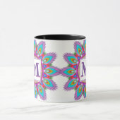 カスタムイニシャルコーヒーマグマンダラ模様 マグカップ (中央)