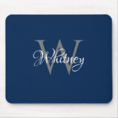 カスタムイニシャルスパーソナライズされたクリプトモノグラム マウスパッド (正面)
