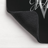 カスタムイニシャルスパーソナライズされたクリプトモノグラム マウスパッド (コーナー)