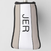 カスタムイニシャルタンモノグラムのプロモダンスポーツ ゴルフヘッドカバー (回転90)