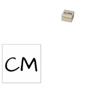 カスタムイニシャルパーソナライズされたゴム印 ラバースタンプ (押印)