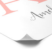 カスタムイニシャルプリント ポスター (角)