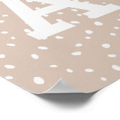 カスタムイニシャルプリント |モノグラムモダンウォールアート ポスター (角)