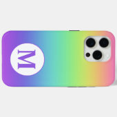カスタムイニシャルレインボー Case-Mate iPhoneケース (裏面 (横))