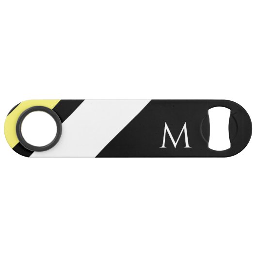 カスタムイニシャル対角線（黒） スピード栓抜き (正面(横))