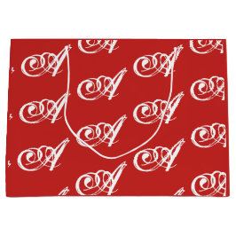 カスタムイニシャル抱き枕 ラージペーパーバッグ