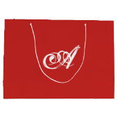 カスタムイニシャル抱き枕 ラージペーパーバッグ (裏面)