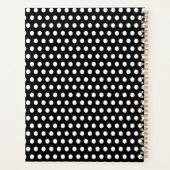 カスタムイニシャル水玉模様 プランナー手帳 (裏面)